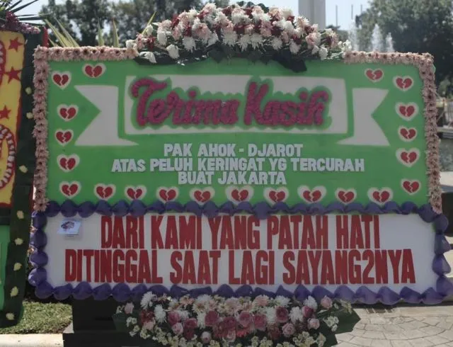 14 Karangan Bunga Unik untuk Ahok-Djarot dari Pendukungnya, Semoga Tidak Larut dalam Kekalahan 15