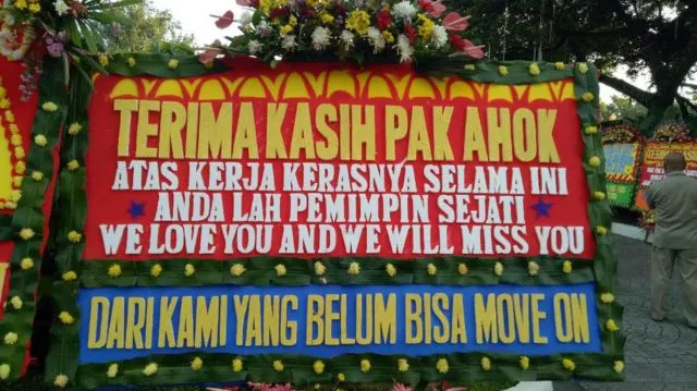 14 Karangan Bunga Unik untuk Ahok-Djarot dari Pendukungnya, Semoga Tidak Larut dalam Kekalahan 16