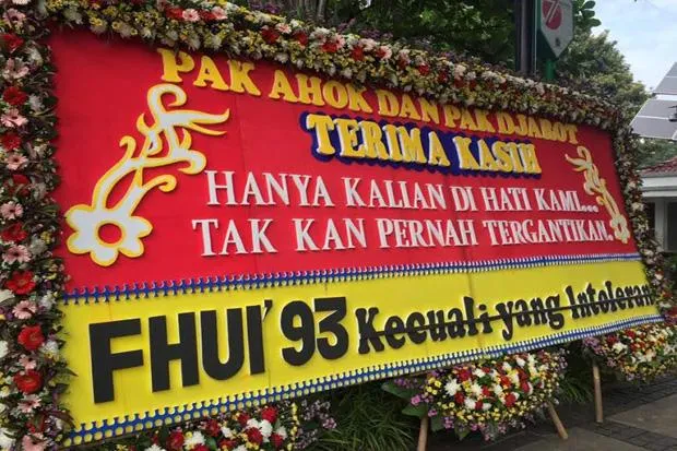 14 Karangan Bunga Unik untuk Ahok-Djarot dari Pendukungnya, Semoga Tidak Larut dalam Kekalahan 18