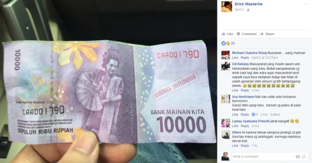 Duit Baru Masih Belum Tersebar Rata, Bapak Tukang Cincau Ini Sudah Ditipu Pakai Duit Mainan, Tega! 6