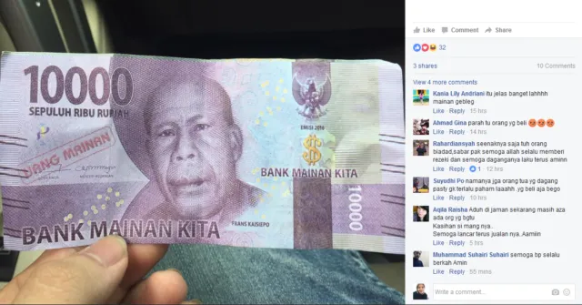 Duit Baru Masih Belum Tersebar Rata, Bapak Tukang Cincau Ini Sudah Ditipu Pakai Duit Mainan, Tega! 5