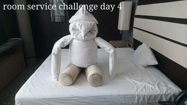 Kalau Bosan di Kamar Hotel, Kamu Bisa Meniru Traveller Ini. Bantal Guling Jadi Korban! 25
