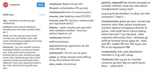 Rating Episode Running Man Kemarin Terjun Bebas, Ini Alasan Udah Banyak Fans Tidak Minat Nonton Lagi 7