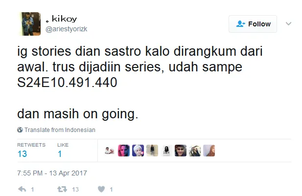 22 Reaksi Kocak Netizen ke Postingan IG Stories Dian Sastro yang Udah Kayak Titik-Titik Soal Ujian 30