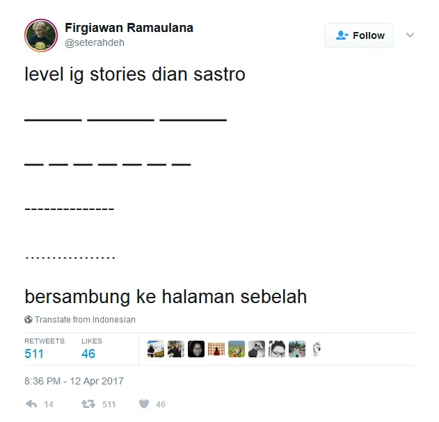 22 Reaksi Kocak Netizen ke Postingan IG Stories Dian Sastro yang Udah Kayak Titik-Titik Soal Ujian 45