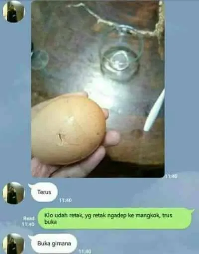 Cewek Ini Ternyata Nggak Bisa Masak, Lalu Diajari Masak Telur Sama Cowoknya, Isi Chatnya Bikin Gemas 25