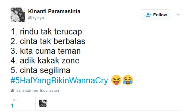 Kocak! Netizen Bikin Tagar #5HalyangBikinWannaCry, Bukan Nama Virus, Tapi Beneran ‘Wanna Cry’ :( 30