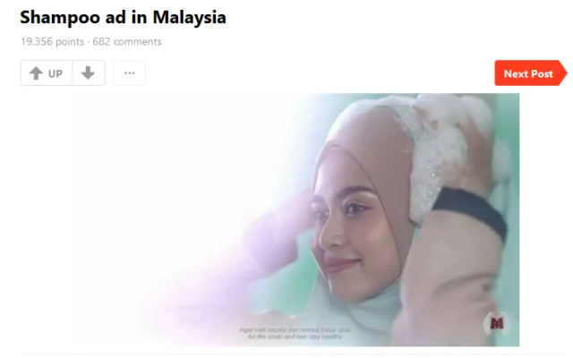 Iklan Sampo Malaysia Ini Absurd Banget, Keramas Kok Pakai Jilbab? Eh Tapi Ada Penjelasannya Lho 3