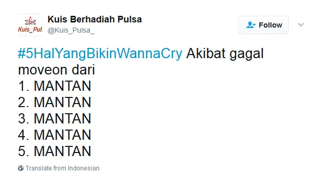 Kocak! Netizen Bikin Tagar #5HalyangBikinWannaCry, Bukan Nama Virus, Tapi Beneran ‘Wanna Cry’ :( 24
