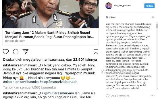 Ada yang Lucu dari Komentar Para Seleb Ini ke Kasus Pornografi Habib Rizieq-Firza, Gregetan! 11
