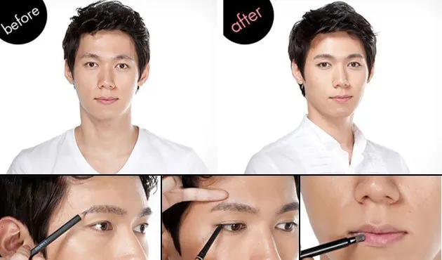 Cowok Korea Ternyata Lebih Pede Kalau Pakai Make Up. Untung Cowok Indonesia Nggak Butuh Itu! 8