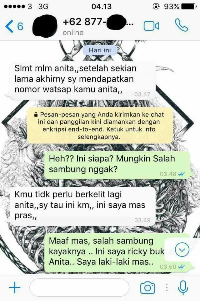 Kocak! Cowok ini Dapat Chat Salah Sambung yang Ngeyel Kalau Dirinya Adalah Anita. Cobaan Pas Sahur~ 9
