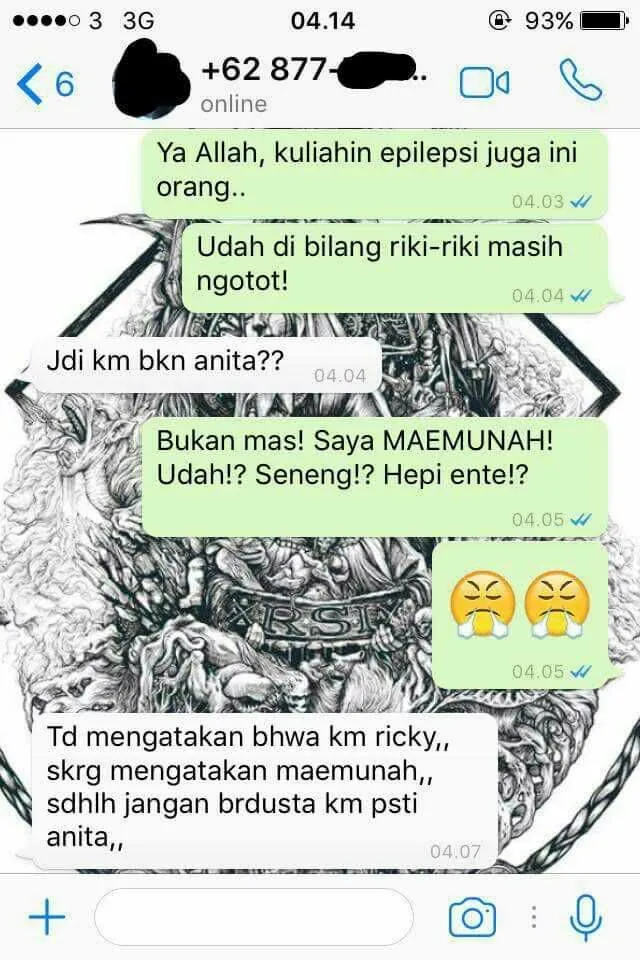 Kocak! Cowok ini Dapat Chat Salah Sambung yang Ngeyel Kalau Dirinya Adalah Anita. Cobaan Pas Sahur~ 13