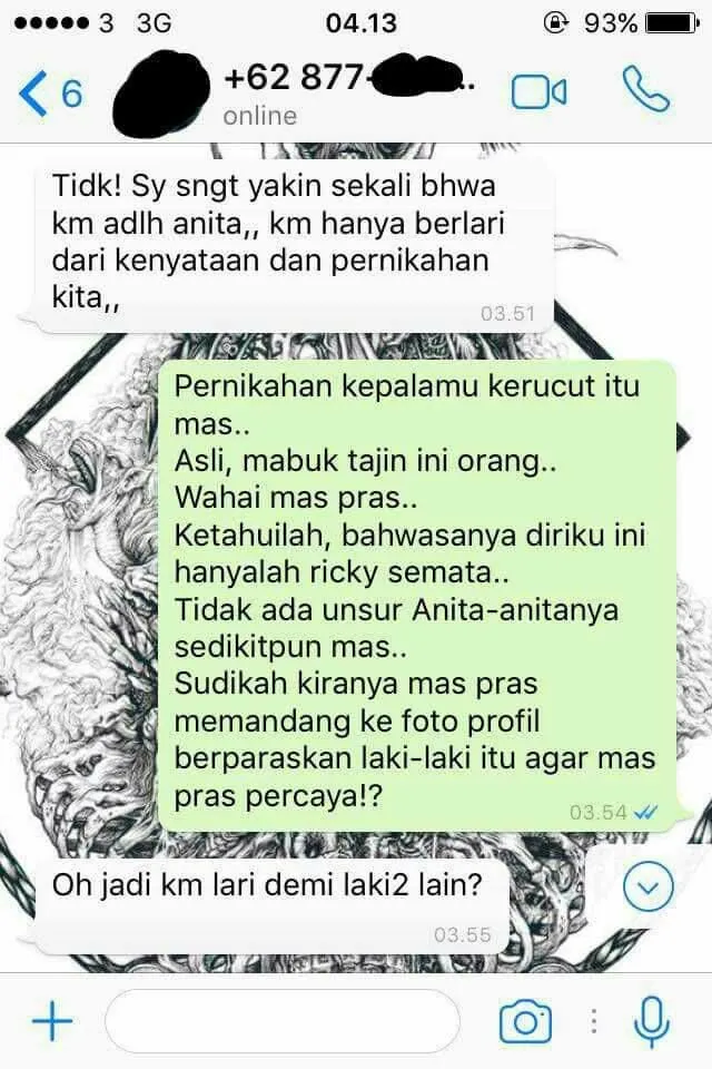 Kocak! Cowok ini Dapat Chat Salah Sambung yang Ngeyel Kalau Dirinya Adalah Anita. Cobaan Pas Sahur~ 10