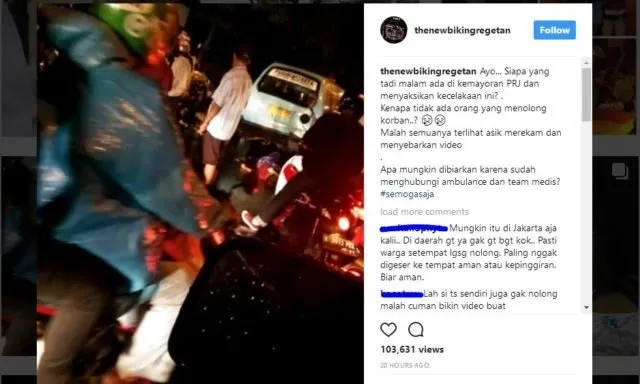 Bukannya Ditolong, Malah Direkam. Viralnya Video Kecelakaan di Kemayoran Ini Sangat Menyedihkan 6