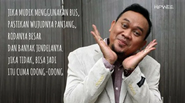 Catat, Ini 8 Tips Mudik Lebaran A la Cak Lontong. Lucu dan Bikin Senyum-senyum Sendiri! 12