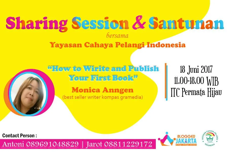 Blogger Sharing Session: How to Write and Publish Your First Book