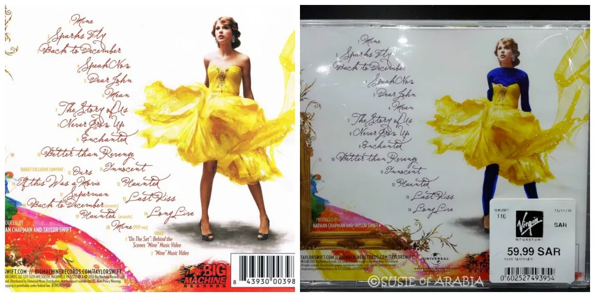 10 Perubahan Kocak Cover Album yang Disensor di Timur Tengah. Katanya ‘Biar Nggak Terlalu Vulgar’
