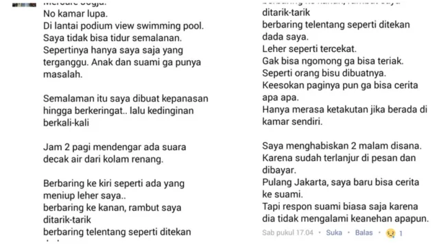Kisah-kisah Misteri yang Dialami Para Traveler Saat Menginap di Hotel. Duh, Serem Banget Nih! 8