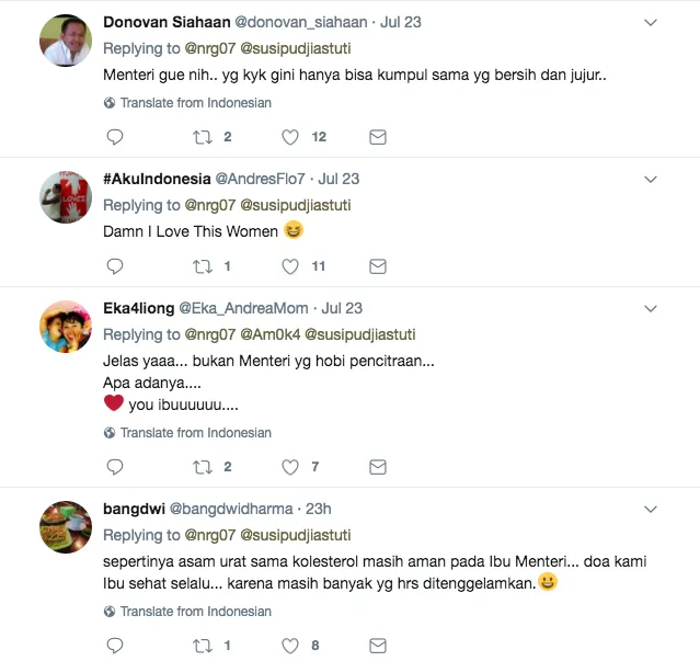 Menteri Susi Pudjiastuti Berjoget Riang Seakan Tanpa Beban di Atas Dek Kapal. Beliau Emang Juara! 6