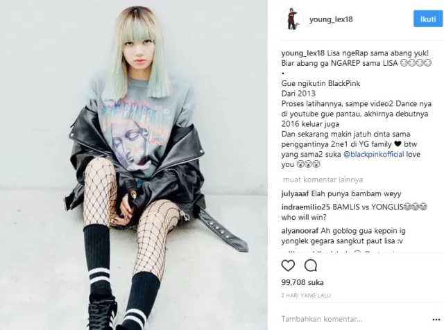 Young Lex Mengaku Fans BlackPink, Netizen Pada Nggak Terima. Muncul Pula Tagar #savelisa 5