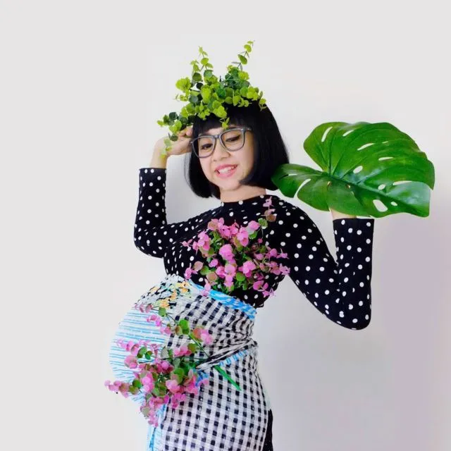 Inspirasi 15 Style Hamil a la Diana Rikasari. Meriah Pada Tiap Apa yang Dikenakan 20