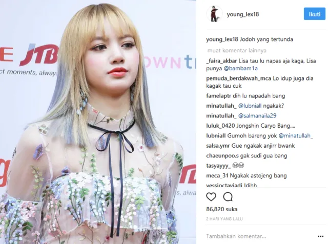 Young Lex Mengaku Fans BlackPink, Netizen Pada Nggak Terima. Muncul Pula Tagar #savelisa 4