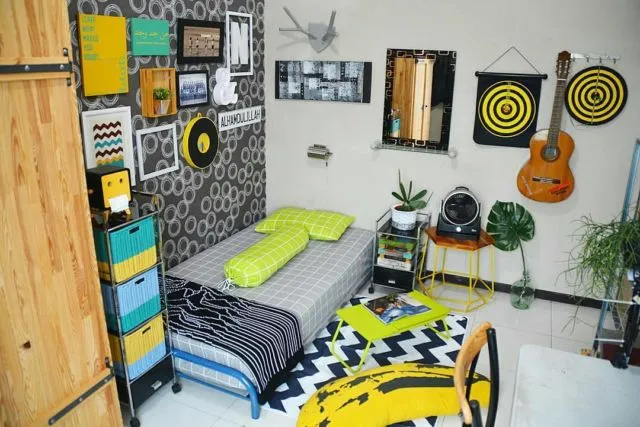 16 Inspirasi Kamar Single Bed yang Lucu dan Nyaman. Cocok Buatmu Anak Kostan, Atau yang Tidurnya Masih Sendirian 17