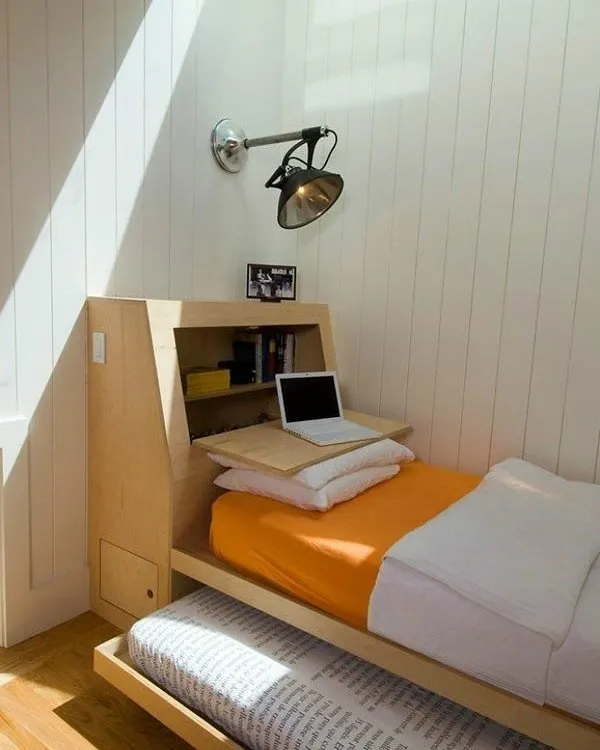 16 Inspirasi Kamar Single Bed yang Lucu dan Nyaman. Cocok Buatmu Anak Kostan, Atau yang Tidurnya Masih Sendirian 27