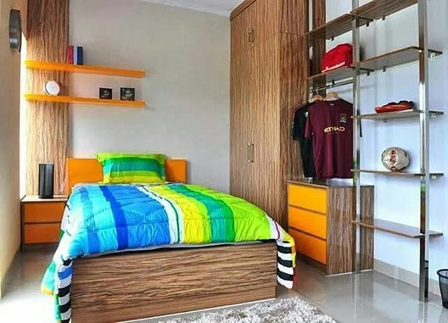 16 Inspirasi Kamar Single Bed yang Lucu dan Nyaman. Cocok Buatmu Anak Kostan, Atau yang Tidurnya Masih Sendirian 22