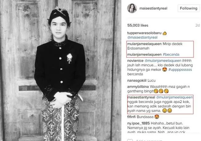 Akun Safeea Ahmad Palsu Komen di Instagram Maia Estianti. Tapi yang Kena Hujat Warganet Tetap Mulan! 5