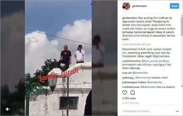 Injak Situs Bersejarah Plengkung Gading Saat Syuting Reality Show, Presenter Ini Akhirnya Minta Maaf! 3