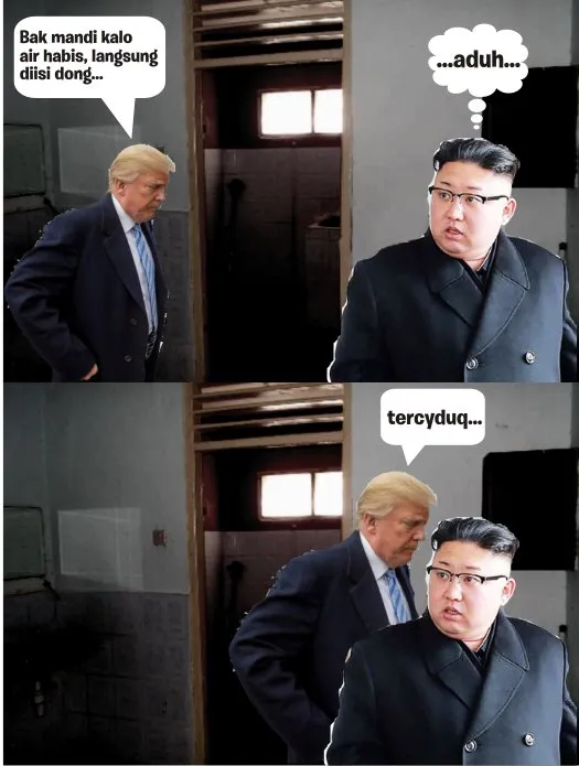 Seandainya Donald Trump dan Kim Jong Un Satu Kosan, Mungkin Kehidupan Sehari-Harinya Kayak Gini~ 9