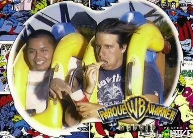Kumpulan Foto Ekspresi Para Penunggang Roller Coaster. Asli Bisa Bikin Tertawa Ngakak Lihat Mereka 13
