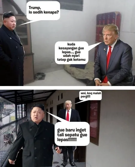 Seandainya Donald Trump dan Kim Jong Un Satu Kosan, Mungkin Kehidupan Sehari-Harinya Kayak Gini~ 11