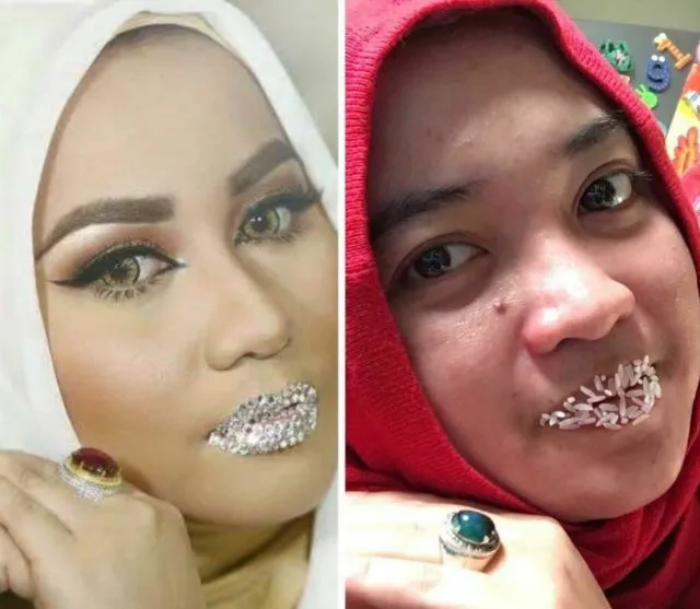 Kumpulan Foto Parodi Anniesa Hasibuan Pas Pakai Kristal Swarovski. Asli Kocak-Kocak dan Bikin Ngakak 16