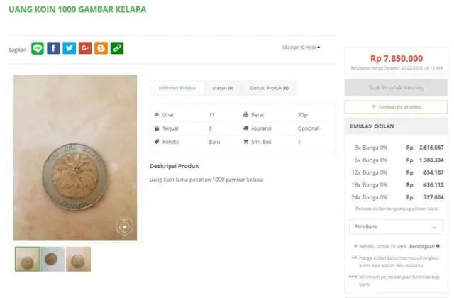 5 Fakta Bahan Baku Uang. Yang Baru Disebut Kayak Mainan, Koin 1000 Lama Dijual Sampai Jutaan Rupiah 8