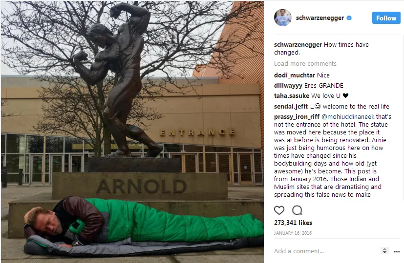 Nggak Peduli Benar atau Salah, Foto Arnold Schwarzenegger Ini Ngajarin Kita Sebuah Pesan Berharga! 4