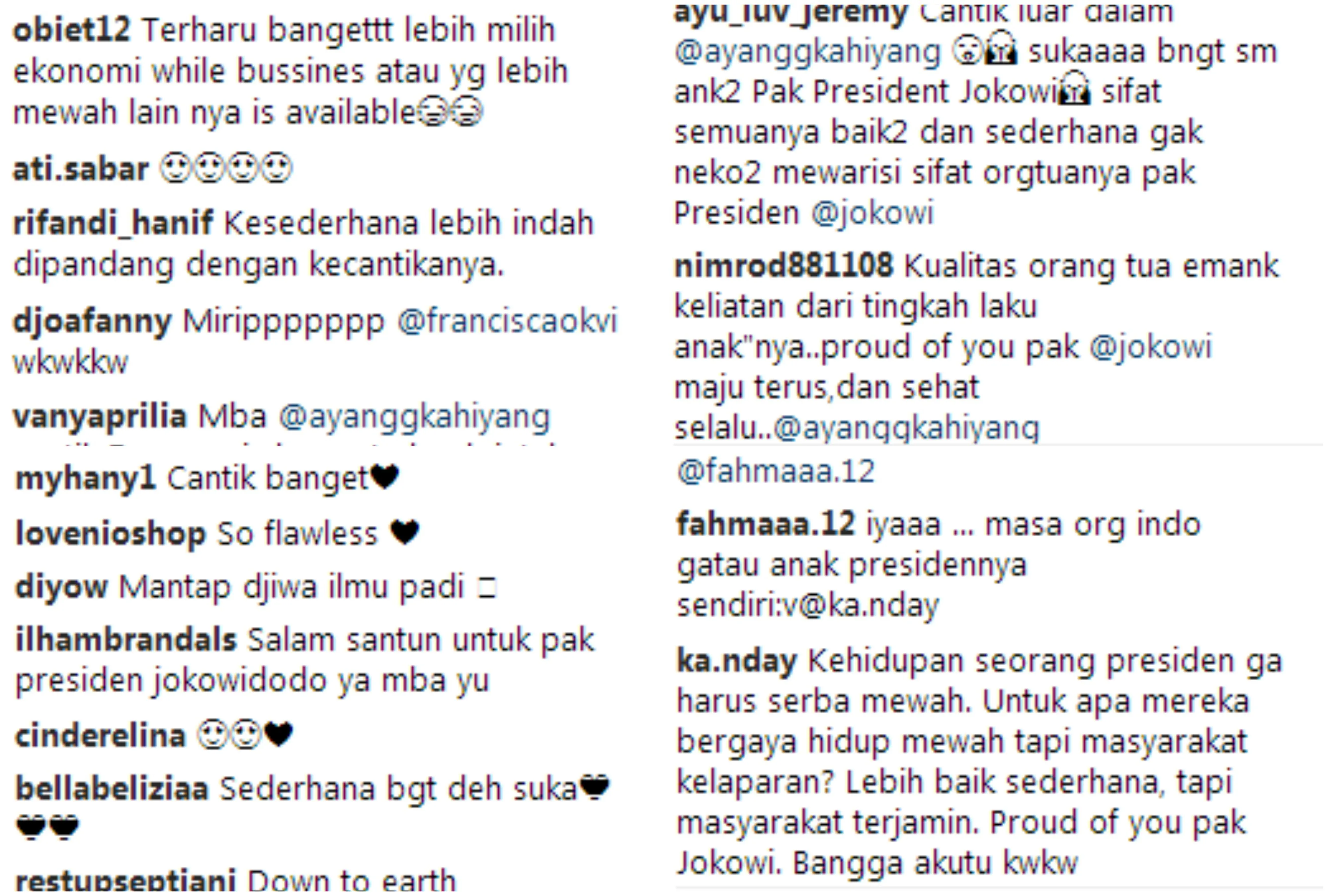 Putri Jokowi Jadi Omongan Lagi karena Naik Pesawat Ekonomi. Figur Publik Nggak Selalu Harus Glamor 6