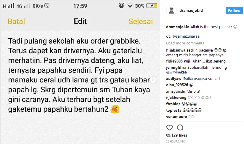 Pesan Ojek Online, Gadis Ini Bertemu Ayahnya Setelah 10 Tahun Berpisah. Rencana Tuhan Emang Juara! 7
