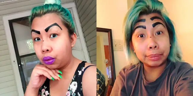 Madam Kilay Menarik Perhatian Warganet dengan Bentuk Alisnya yang Unik. Lebih Cetar dari Syahrini 4