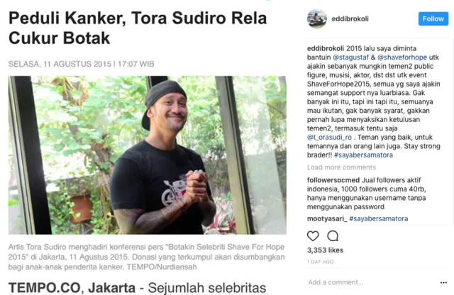 Beri Dukungan Buat Tora Sudiro, Puluhan Selebriti Suarakan Tagar #SayaBersamaTora. Simak Yuk! 32