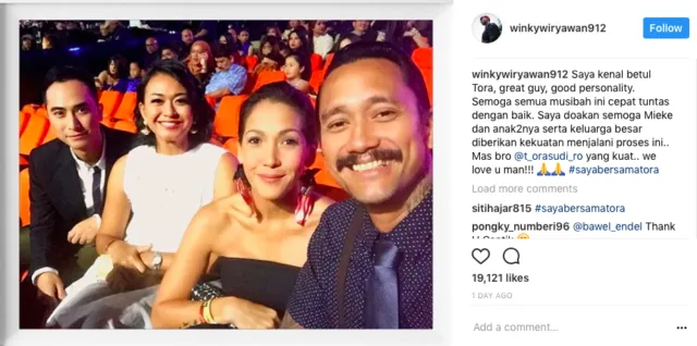 Beri Dukungan Buat Tora Sudiro, Puluhan Selebriti Suarakan Tagar #SayaBersamaTora. Simak Yuk! 29