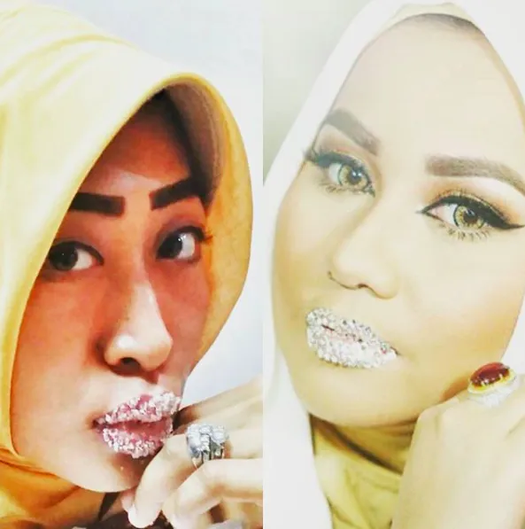 Kumpulan Foto Parodi Anniesa Hasibuan Pas Pakai Kristal Swarovski. Asli Kocak-Kocak dan Bikin Ngakak 17