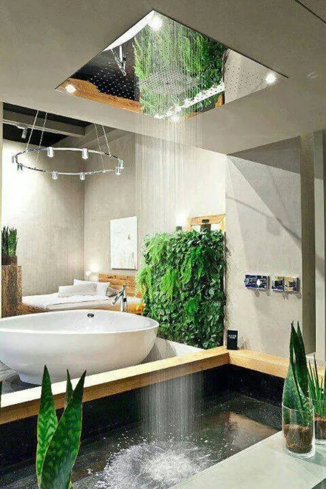 15 Inspirasi Desain Kamar Mandi Pedesaan Outdoor 21