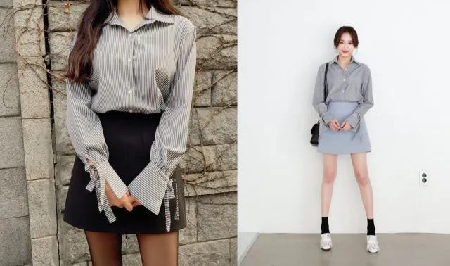 Mau Penampilanmu Jadi Trendi ala Cewek Korea? Coba Saja 10 Padu Padan A-line Skirt Berikut Ini 13