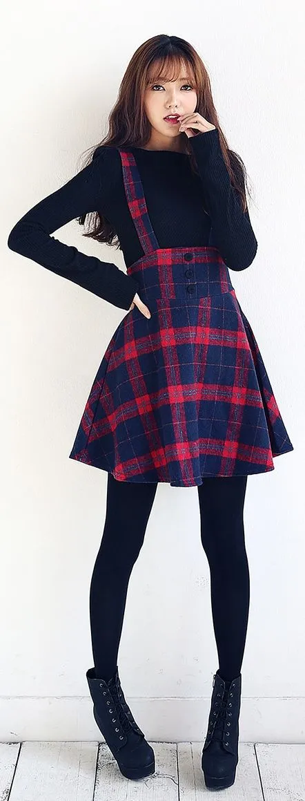 Mau Penampilanmu Jadi Trendi ala Cewek Korea? Coba Saja 10 Padu Padan A-line Skirt Berikut Ini 17
