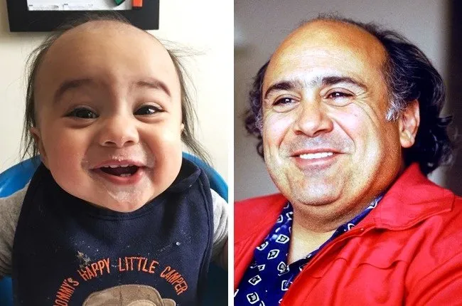 10 Bayi yang Mirip Banget Mukanya Sama Para Artis. Orang Bakalan Mikir Mereka Punya Hubungan Darah 13
