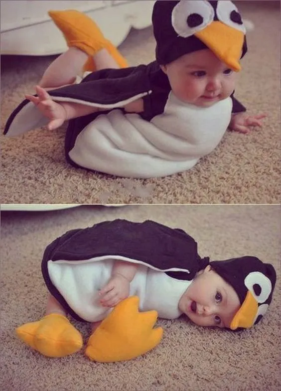 13 Parade Foto Bayi dengan Kostum yang Unik. Mulai 'Dilipat' dalam Sandwich Sampai Baju Monyet. Aih Lucu! 18
