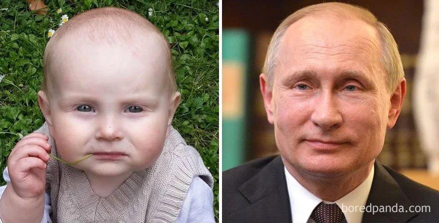 10 Bayi yang Mirip Banget Mukanya Sama Para Artis. Orang Bakalan Mikir Mereka Punya Hubungan Darah 20